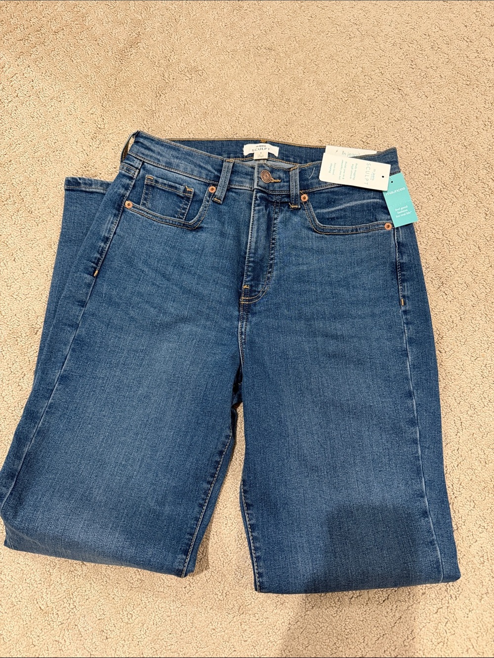 Maurices Jeans Sculpt Straight size 8 NWT - Picture 3 of 4
